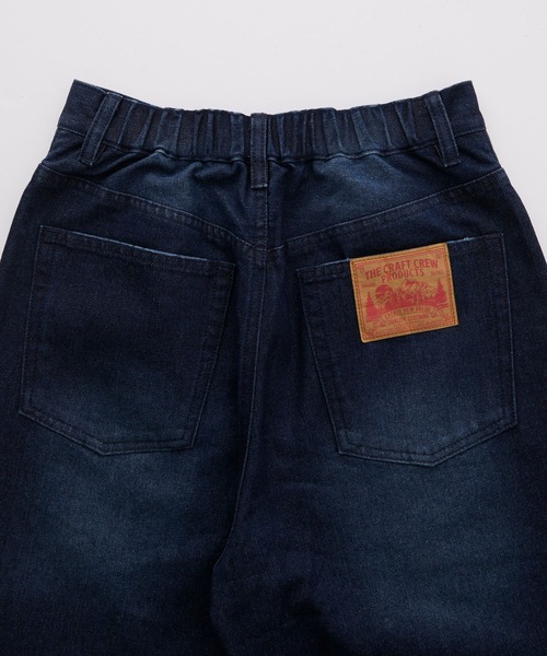 THE CRAFT CREW PRODUCTS(ザクラフトクループロダクツ)の「【サステナブル】クイックドライ ワイドストレートデニムパンツ【THE CRAFT CREW PRODUCTS】(デニムパンツ・レディース・ブラック系/インディゴブルー/ブラック/ブルー/ワンウォッシュ/アイボリー/ブラウン/サックスブルー・L/M/S)」の21枚目の写真