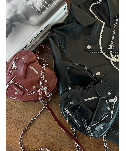 Darich ダーリッチ　ライダースライクハートミニバッグ ライダースライクハートミニバッグ（ショルダーバッグ）｜Darich