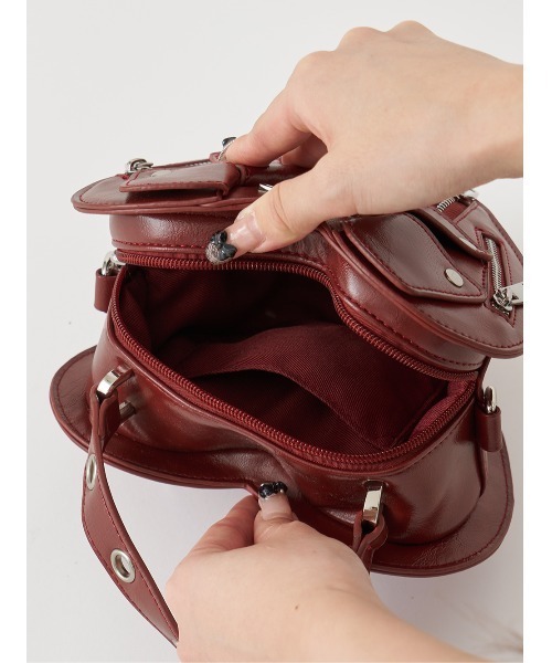 ライダースライクハートミニバッグ（ショルダーバッグ）｜Darich