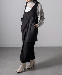 MAGASIN DE MODE Onjna（マガジンデモードオンジェナ ）の「【MAGASIN DE MODE Onjna】アシメショルダーラップワンピース オールインワン trc（ワンピース）」