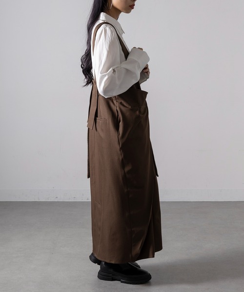 MAGASIN DE MODE Onjna(マガジンデモードオンジェナ )の「【MAGASIN DE MODE Onjna】アシメショルダーラップワンピース オールインワン trc(ワンピース・レディース・グレー/ブラック/ブラウン・FREE)」の15枚目の写真
