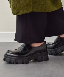 Round About（Bridget Birkin）（ラウンド アバウト）の「【Round About】ラギットソールローファー(451603)（ローファー）」