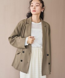 coen（コーエン）の「ウールライクWブレストジャケット（テーラードジャケット）」