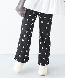 パンツ（ブラック/黒色系・花柄・ボタニカル柄）ファッション