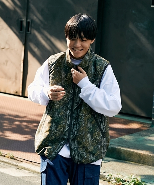 GLAZOS(グラソス)の「【GLSW.】【撥水】ZIP UPベスト(ベスト・キッズ・カーキ/カラフル・LL/M/L)」の15枚目の写真