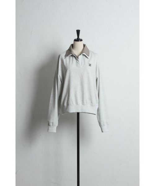 &. NOSTALGIA(アンドドットノスタルジア)の「配色ダブルカラー裏毛プルオーバー(Tシャツ/カットソー・レディース・ネイビー/オートミール・M)」の21枚目の写真