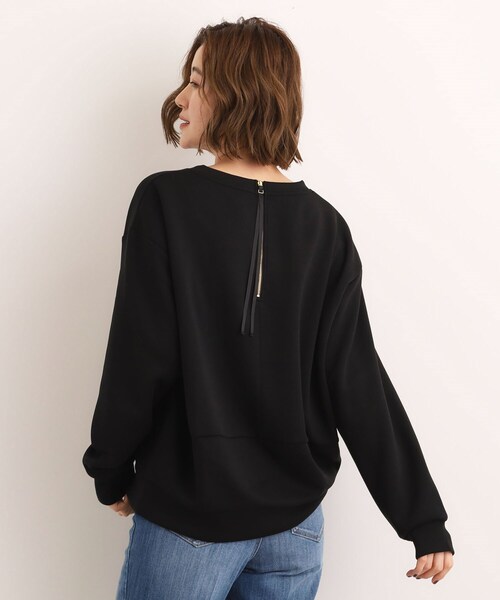 grove（グローブ）の「ダンボールコクーンシルエットプルオーバー（スウェット・レディース・ブラック/オフホワイト/カーキ・02/03/01/04/05）」の8枚目の写真