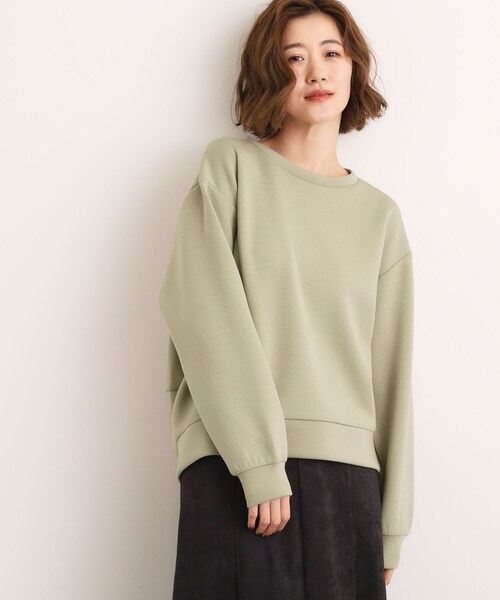 grove（グローブ）の「ダンボールコクーンシルエットプルオーバー（スウェット・レディース・ブラック/オフホワイト/カーキ・02/03/01/04/05）」の12枚目の写真