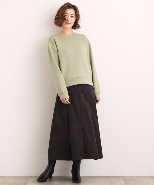 grove（グローブ）の「ダンボールコクーンシルエットプルオーバー（スウェット・レディース・ブラック/オフホワイト/カーキ・02/03/01/04/05）」の13枚目の写真