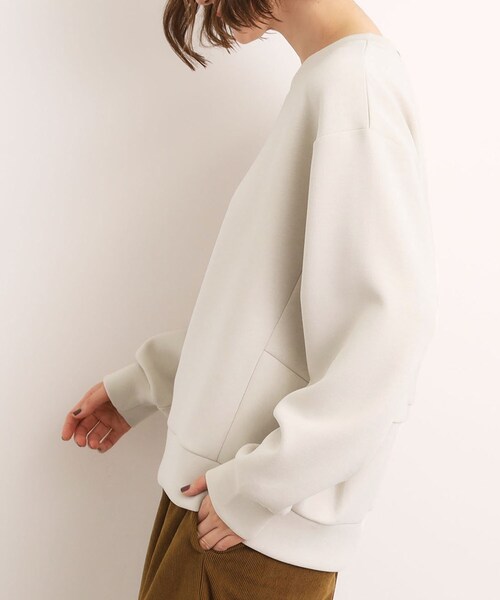 grove（グローブ）の「ダンボールコクーンシルエットプルオーバー（スウェット・レディース・ブラック/オフホワイト/カーキ・02/03/01/04/05）」の17枚目の写真