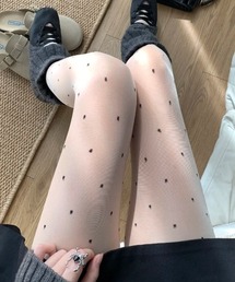 Vipoa(ヴィポア)のPolka dots sheer stockings(タイツ/ストッキング)