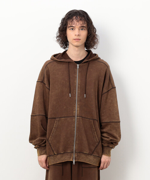 セール】フロスト加工裏毛 パーカ（パーカー）｜Purple&Yellow