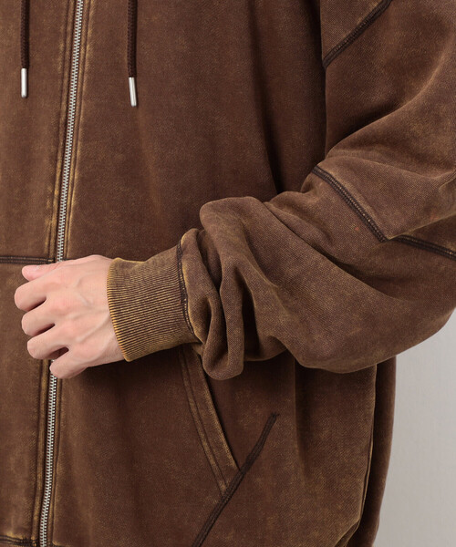 セール】フロスト加工裏毛 パーカ（パーカー）｜Purple&Yellow