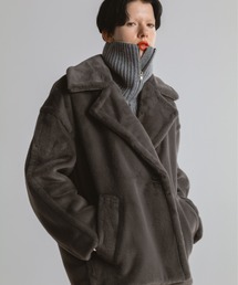 INSCRIRE/アンスクリア】Wool Gabardine Cape Coat/ウールギャバジン