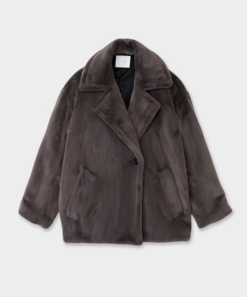 CINOH(チノ)の「BOA MIDDLE COAT(その他アウター・レディース・グレー・36/38)」の11枚目の写真