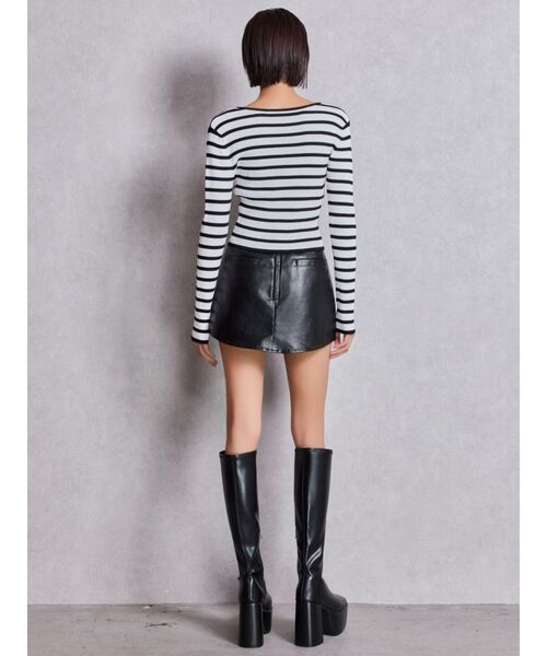 GYDA（ジェイダ）の「GGプレートlong sleeveニットトップス（ニット/セーター・レディース・ブラック/オフホワイト/シルバー/その他1・FREE）」の9枚目の写真