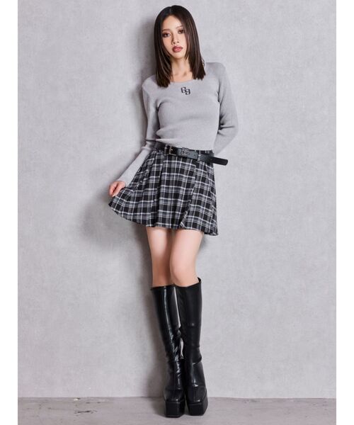 GYDA（ジェイダ）の「GGプレートlong sleeveニットトップス（ニット/セーター・レディース・ブラック/オフホワイト/シルバー/その他1・FREE）」の21枚目の写真