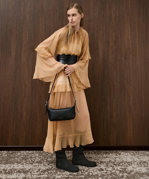 CHARLES & KEITH(チャールズ & キース)の「Zora ゾラ バックルストラップスラウチーショルダーバッグ(ショルダーバッグ・レディース・スミクロ/パープル系その他3・S)」の12枚目の写真