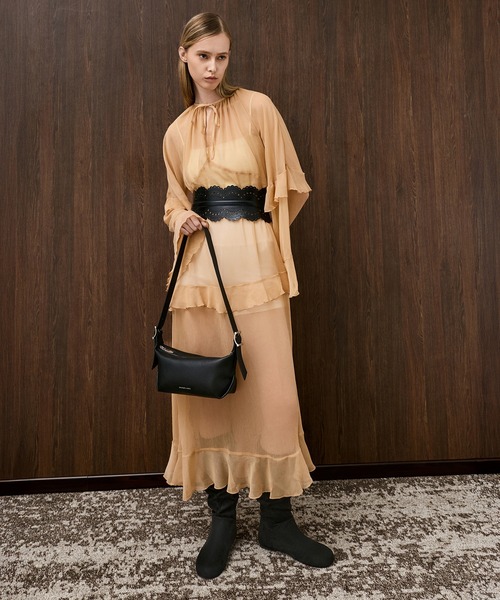 CHARLES & KEITH(チャールズ & キース)の「Zora ゾラ バックルストラップスラウチーショルダーバッグ(ショルダーバッグ・レディース・スミクロ/パープル系その他3・S)」の13枚目の写真