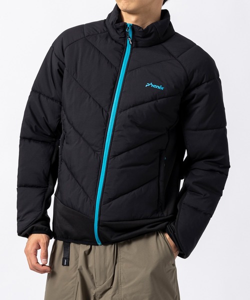 phenix outdoor(フェニックスアウトドア)の「phenix outdoor(フェニックスアウトドア)マイクロリップストップ ストレッチ フリースジャケット(保温性/通気性)(ブルゾン・メンズ・ブラック/カーキ・S/M/L/XL)」の9枚目の写真