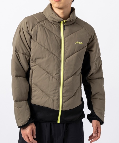 phenix outdoor(フェニックスアウトドア)の「phenix outdoor(フェニックスアウトドア)マイクロリップストップ ストレッチ フリースジャケット(保温性/通気性)(ブルゾン・メンズ・ブラック/カーキ・S/M/L/XL)」の12枚目の写真