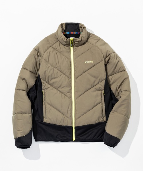 phenix outdoor(フェニックスアウトドア)の「phenix outdoor(フェニックスアウトドア)マイクロリップストップ ストレッチ フリースジャケット(保温性/通気性)(ブルゾン・メンズ・ブラック/カーキ・S/M/L/XL)」の5枚目の写真