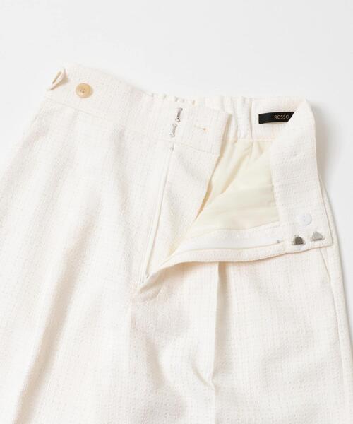 URBAN RESEARCH ROSSO WOMEN（アーバンリサーチ　ロッソ）の「防シワツイードワイドパンツ（その他パンツ・レディース・ブラック/ホワイト・36/38）」の12枚目の写真