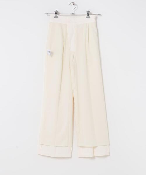 URBAN RESEARCH ROSSO WOMEN（アーバンリサーチ　ロッソ）の「防シワツイードワイドパンツ（その他パンツ・レディース・ブラック/ホワイト・36/38）」の14枚目の写真