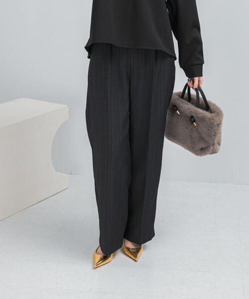 URBAN RESEARCH ROSSO WOMEN（アーバンリサーチ　ロッソ）の「防シワツイードワイドパンツ（その他パンツ・レディース・ブラック/ホワイト・36/38）」の18枚目の写真