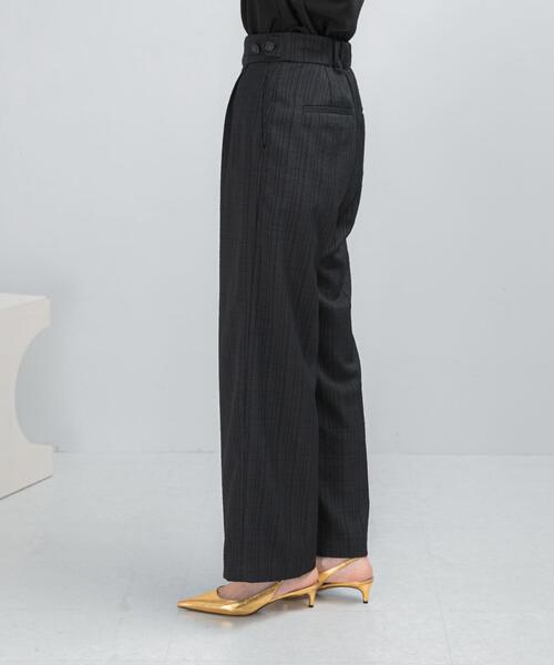 URBAN RESEARCH ROSSO WOMEN（アーバンリサーチ　ロッソ）の「防シワツイードワイドパンツ（その他パンツ・レディース・ブラック/ホワイト・36/38）」の20枚目の写真