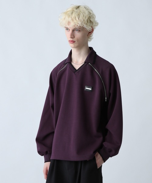 HARE(ハレ)の「ZIPラインゲームスウェット(HARE)(スウェット・メンズ・パープル/ホワイト/ブラック・FREE)」の3枚目の写真