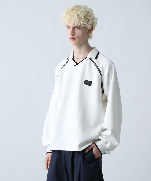 HARE(ハレ)の「ZIPラインゲームスウェット(HARE)(スウェット・メンズ・パープル/ホワイト/ブラック・FREE)」の2枚目の写真