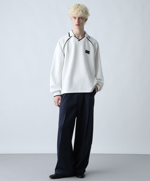 HARE(ハレ)の「ZIPラインゲームスウェット(HARE)(スウェット・メンズ・パープル/ホワイト/ブラック・FREE)」の6枚目の写真