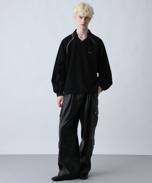 HARE(ハレ)の「ZIPラインゲームスウェット(HARE)(スウェット・メンズ・パープル/ホワイト/ブラック・FREE)」の5枚目の写真