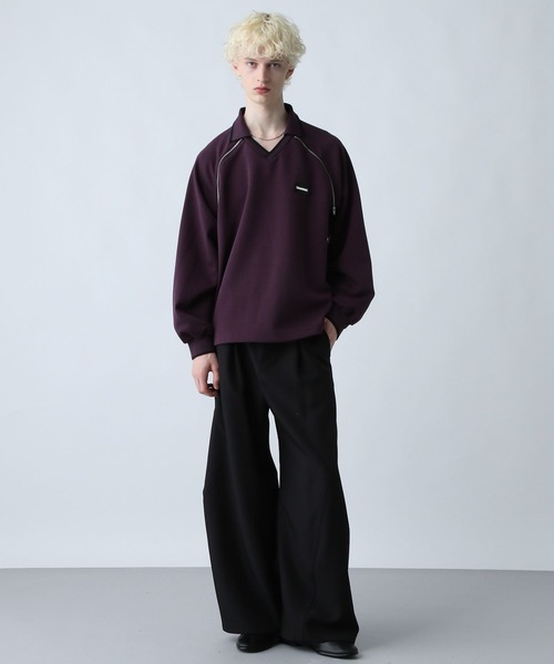 HARE(ハレ)の「ZIPラインゲームスウェット(HARE)(スウェット・メンズ・パープル/ホワイト/ブラック・FREE)」の8枚目の写真