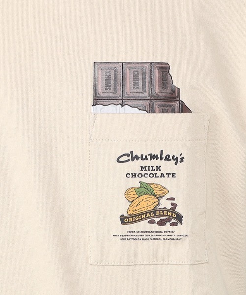 CHUMS（チャムス）の「CHUMS/チャムス ロンT H CHOCOLATE PKT BRD L/S T CH01-2659（Tシャツ/カットソー・メンズ・ライトベージュ/ブラック/ホワイト・L/XL/M）」の8枚目の写真