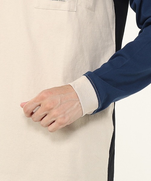 CHUMS（チャムス）の「CHUMS/チャムス ロンT H CHOCOLATE PKT BRD L/S T CH01-2659（Tシャツ/カットソー・メンズ・ライトベージュ/ブラック/ホワイト・L/XL/M）」の9枚目の写真