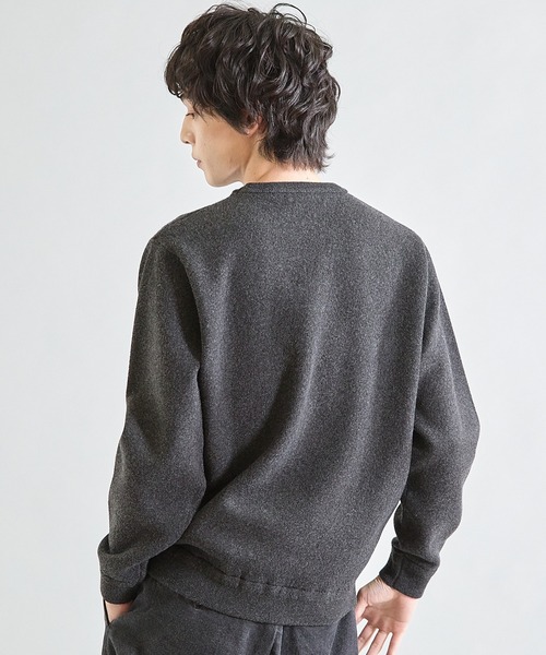 UNION STATION（ユニオンステーション）の「Wフェイス スフレヤーン ウォッシャブルニット（ニット/セーター・メンズ・チャコールグレー/パープル/グリーン・M/L）」の17枚目の写真