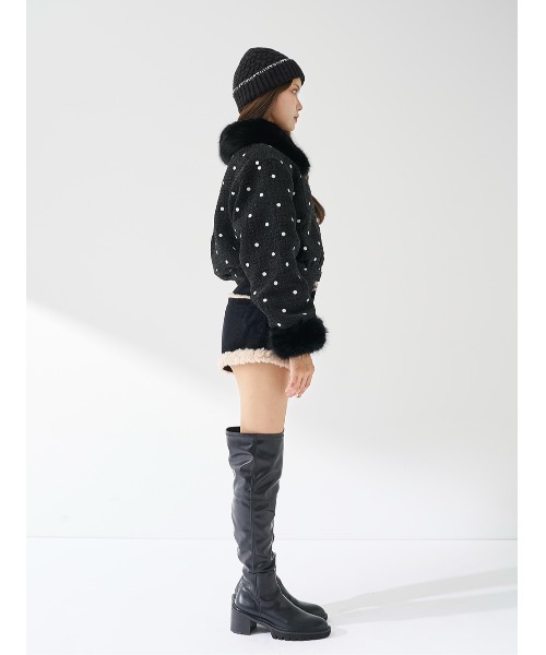 ドットツイードジャケットコート（その他アウター）｜Darich