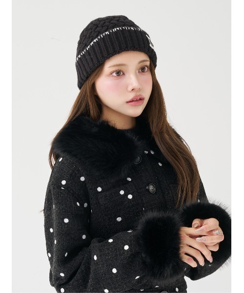 ドットツイードジャケットコート（その他アウター）｜Darich