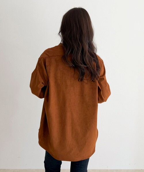 fredy emue(フレディエミュ)の「【LANCER CLOTHING CORPORATION】STANDCOLLAR SHIRTS SUEDE(シャツ/ブラウス・レディース・ブラウン/キャメル・38)」の10枚目の写真