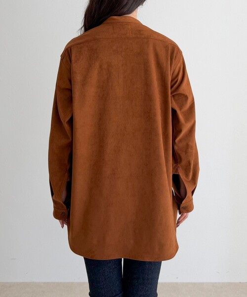 fredy emue(フレディエミュ)の「【LANCER CLOTHING CORPORATION】STANDCOLLAR SHIRTS SUEDE(シャツ/ブラウス・レディース・ブラウン/キャメル・38)」の13枚目の写真