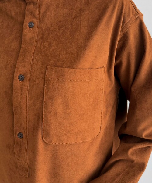 fredy emue(フレディエミュ)の「【LANCER CLOTHING CORPORATION】STANDCOLLAR SHIRTS SUEDE(シャツ/ブラウス・レディース・ブラウン/キャメル・38)」の16枚目の写真