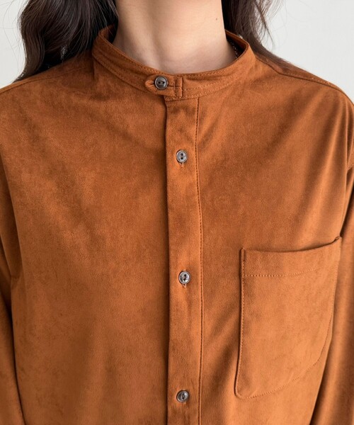 fredy emue(フレディエミュ)の「【LANCER CLOTHING CORPORATION】STANDCOLLAR SHIRTS SUEDE(シャツ/ブラウス・レディース・ブラウン/キャメル・38)」の17枚目の写真