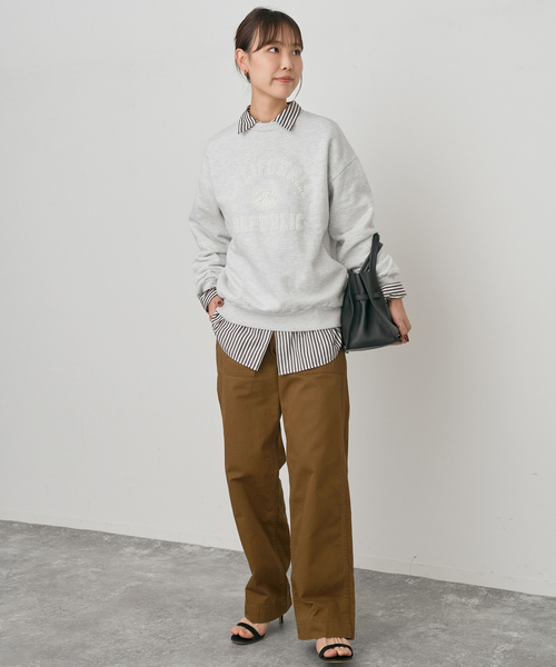 Spick & Span(スピックアンドスパン)の「SLOPPY SUPPLY / スラッピーサプライ REPUBLIC スウェット(スウェット・レディース・ブルー/グレー/ブラウン・SMALL)」の4枚目の写真