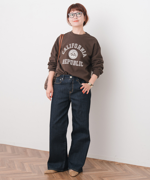 Spick & Span(スピックアンドスパン)の「SLOPPY SUPPLY / スラッピーサプライ REPUBLIC スウェット(スウェット・レディース・ブルー/グレー/ブラウン・SMALL)」の5枚目の写真