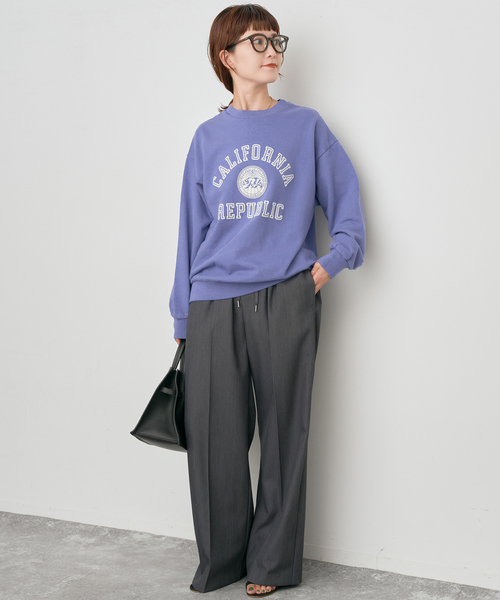 Spick & Span(スピックアンドスパン)の「SLOPPY SUPPLY / スラッピーサプライ REPUBLIC スウェット(スウェット・レディース・ブルー/グレー/ブラウン・SMALL)」の6枚目の写真