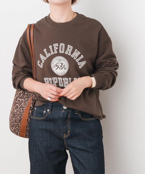 Spick & Span(スピックアンドスパン)の「SLOPPY SUPPLY / スラッピーサプライ REPUBLIC スウェット(スウェット・レディース・ブルー/グレー/ブラウン・SMALL)」の12枚目の写真