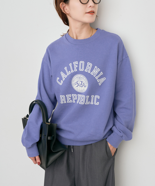 Spick & Span(スピックアンドスパン)の「SLOPPY SUPPLY / スラッピーサプライ REPUBLIC スウェット(スウェット・レディース・ブルー/グレー/ブラウン・SMALL)」の15枚目の写真