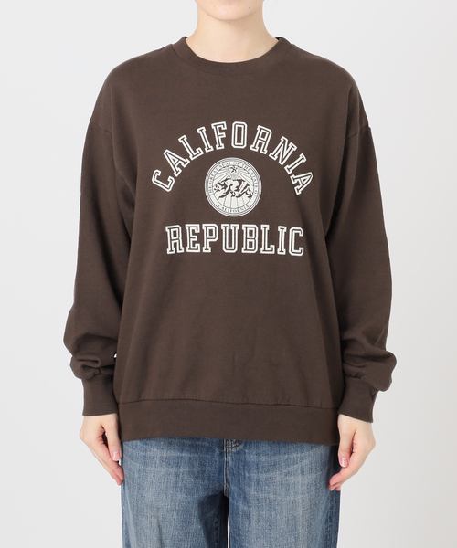 Spick & Span(スピックアンドスパン)の「SLOPPY SUPPLY / スラッピーサプライ REPUBLIC スウェット(スウェット・レディース・ブルー/グレー/ブラウン・SMALL)」の21枚目の写真